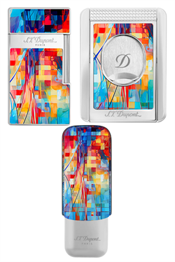 S.T. Dupont Biggy Graffty Çakmak Kesici Kılıf Üçlü Puro Seti - ST-BGRF-002