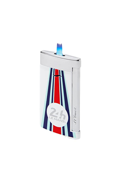 S.T. Dupont 24h Le Mans Beyaz-Krom Slim 7 Puro Çakmağı 27788 - TR6473
