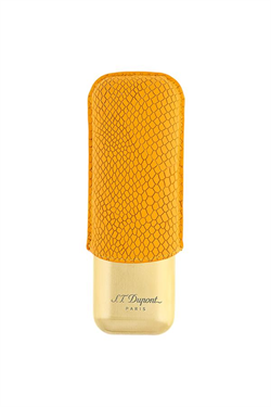 S.T. Dupont Gold - Turuncu İkili Deri Puro Kılıfı 183273
