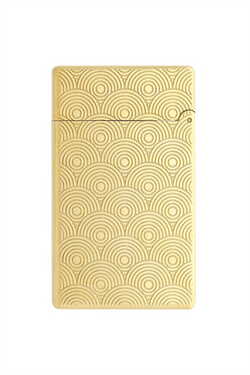 S.T. Dupont Initial Guilloche Gold Daire İşlemeli Puro Çakmağı 20845