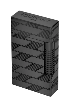 S.T. Dupont Le Grand Guilloche Monogram 1872 Siyah Puro Çakmağı C23179