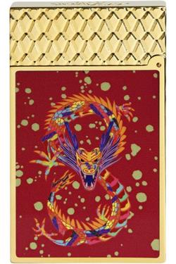 S.T. Dupont Ligne 2 Dragon Burgundy/Gold Puro Çakmağı 16526 - TR6648