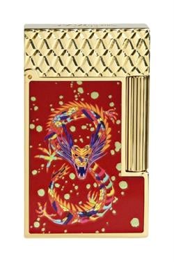 S.T. Dupont Ligne 2 Dragon Burgundy/Gold Puro Çakmağı 16526 - TR6648