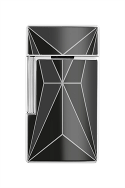S.T. Dupont Biggy Fire x Siyah-Krom Puro Çakmağı 25077 - TR9141