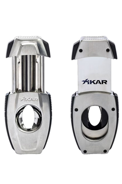 Xikar Flip Dual Gümüş V & Düz Puro Makası Kesici