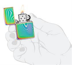 Zippo Çakmak 151 Wavy Pattern Design 48775-109104