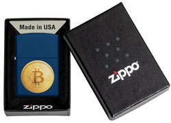 Zippo Çakmak 239 Bitcoin Texture Design 48068-127438 TR9371