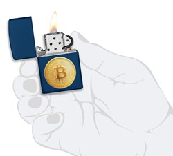 Zippo Çakmak 239 Bitcoin Texture Design 48068-127438 TR9371