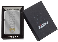 Zippo Çakmak Heart Pattern Design 28182-115817 TR9377