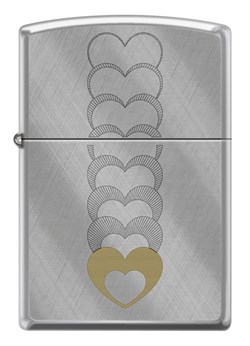 Zippo Çakmak Heart Pattern Design 28182-115817 TR9377