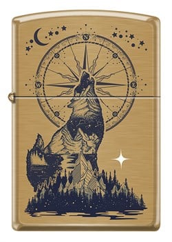 Zippo Çakmak Howling Wolf 204B-122079 TR9374