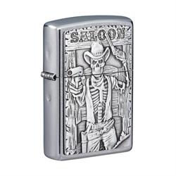 Zippo Çakmak Saloon Skull Emblem Design 49298-083535