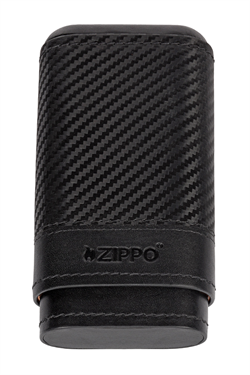 Zippo Karbon İçi Sedir Siyah İkili Küçük Deri Puro Kılıfı TRM4013