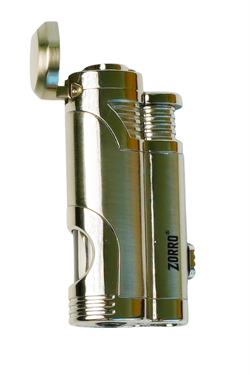 Zorro 2 Torch Pürmüz Gümüş Metal Puro Çakmağı