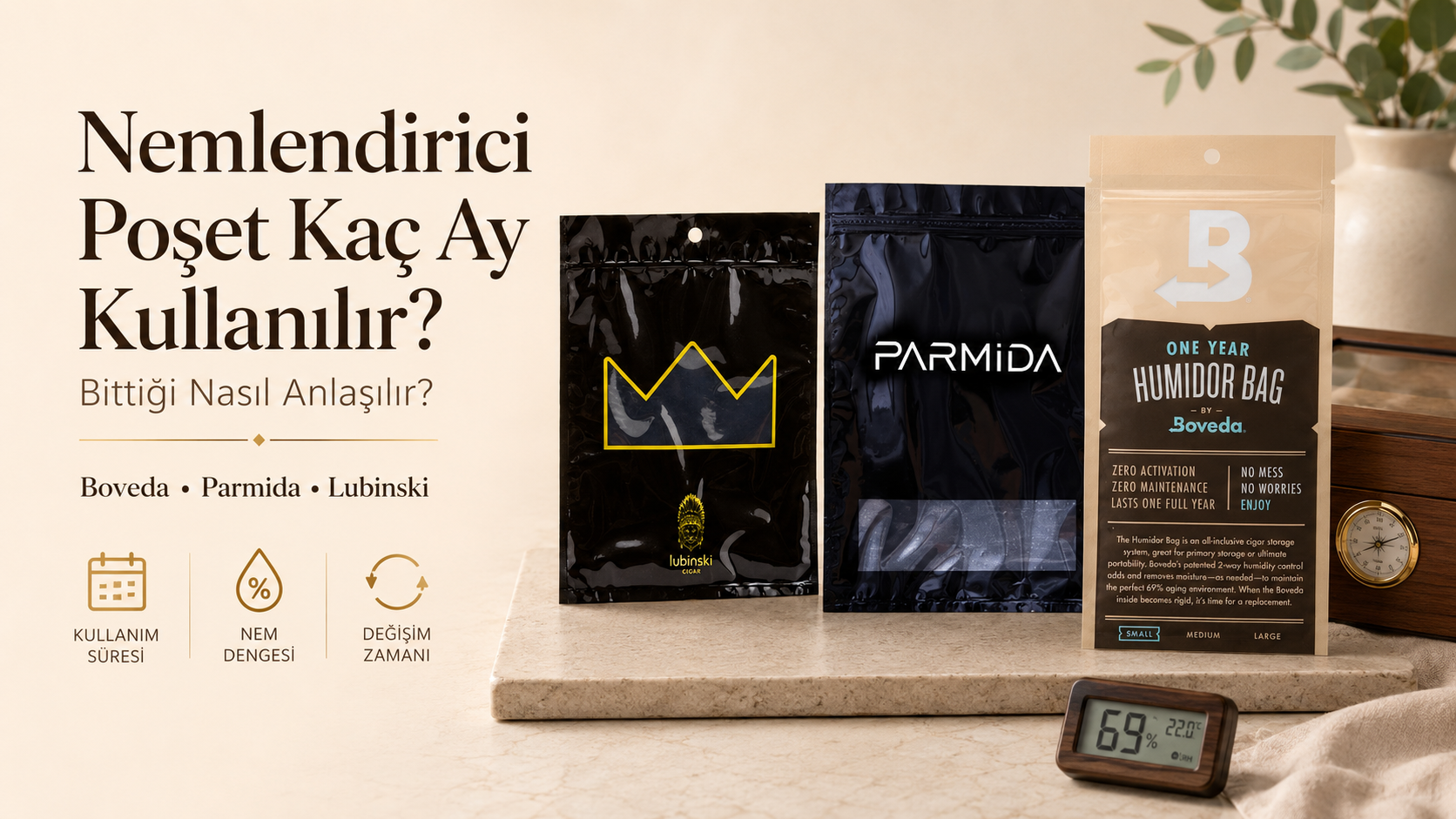 nemlendirici poşet,nemlendirici poşet kaç ay kullanılır,nemlendirici poşet bittiği nasıl anlaşılır,puro nemlendirici poşet,puro saklama poşeti,Boveda nemlendirici,Boveda kaç ay kullanılır,Boveda bittiği nasıl anlaşılır,Boveda ne zaman değişir,Boveda poşet,Boveda Humidor Bag,Parmida nemlendirici poşet,Parmida saklama poşeti,Lubinski nemlendirici poşet,Lubinski saklama poşeti,humidor nemlendirici,nem dengeleyici paket,humidor poşeti,Boveda sertleşmesi,Boveda kullanım süresi