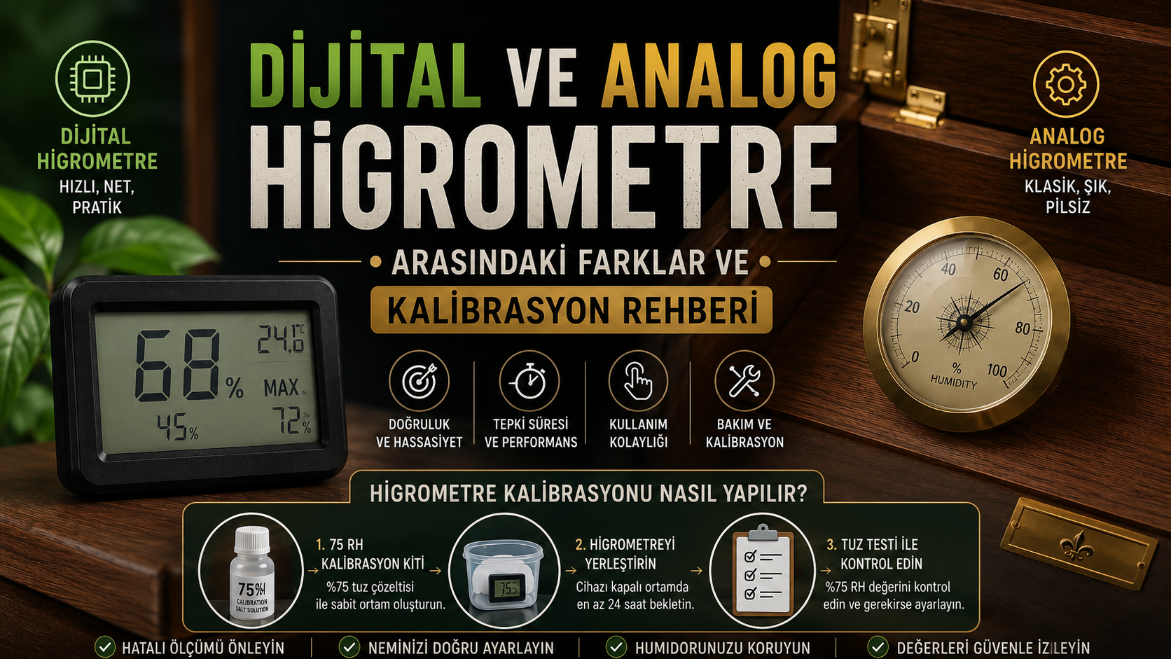 dijital higrometre,analog higrometre,higrometre kalibrasyonu,higrometre nasıl kalibre edilir,nem ölçer kalibrasyonu,humidor higrometresi,humidor nem ölçer,dijital nem ölçer,analog nem ölçer,higrometre ayarı,higrometre tuz testi,tuz testi nasıl yapılır,75 RH kalibrasyon,kalibrasyon kiti,higrometre doğru ölçüyor mu,dijital higrometre mi analog mu,termo higrometre,puro nem ölçer,humidor nem takibi,higrometre kullanım rehberi