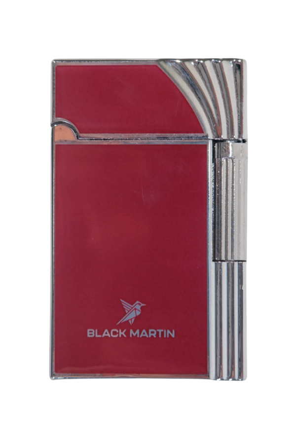Black Martin Soft Flame Bordo-Gümüş Metal Çakmak