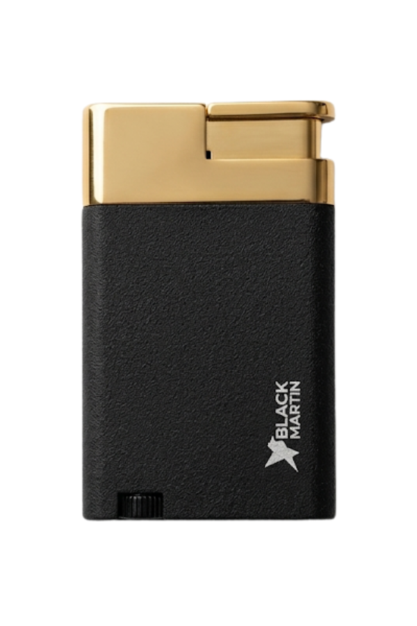 Black Martin Tek Torch Pürmüz Siyah Gold Metal Puro Çakmağı