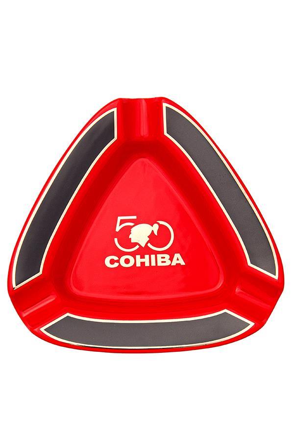 Cohiba 50. Yıl Kırmızı-Siyah Üçlü Porselen Puro Küllüğü - TR7377