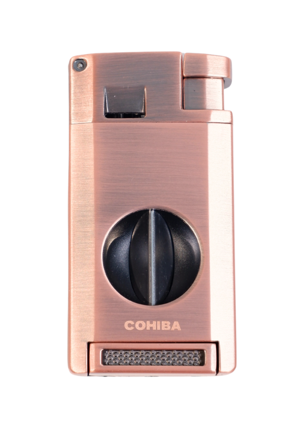 Cohiba Çift Torch Pürmüz Kesici & Delici Bronz Metal Puro Çakmağı