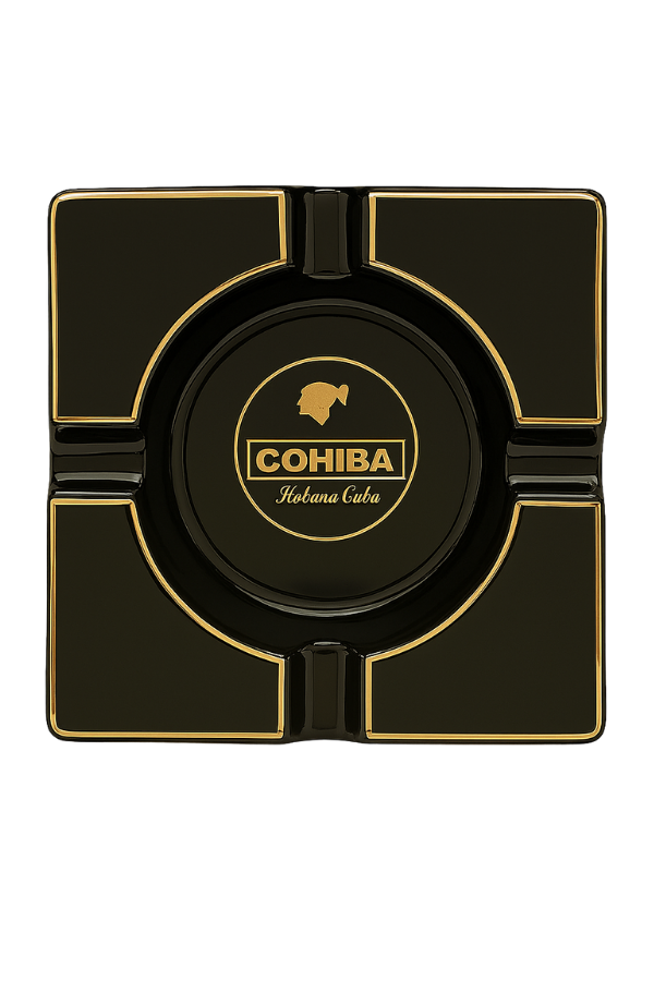 Cohiba Siyah Porselen Dörtlü Büyük Puro Küllüğü