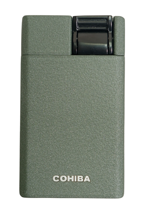 Cohiba Tek Torch Perde Alev Haki Metal Puro Çakmağı