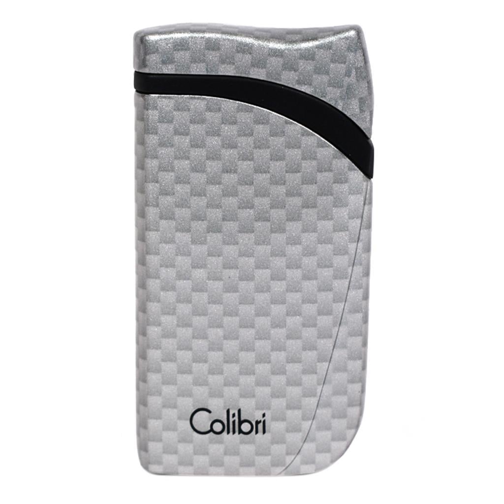 Colibri Falcon Karbon Desenli Gümüş Puro Çakmağı