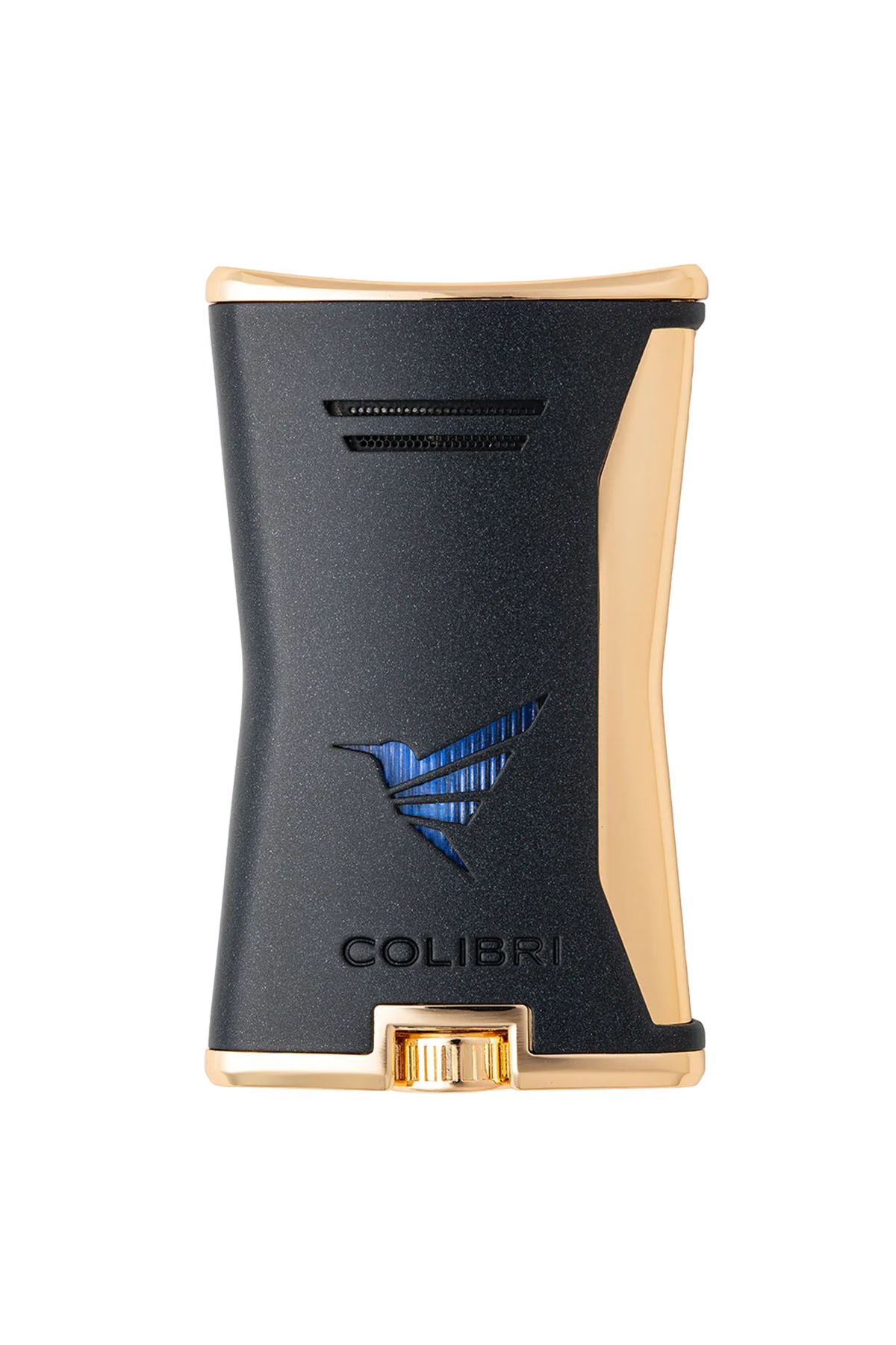 Colibri Tek Torch Pürmüz Siyah-Gold Slim Puro Çakmağı TR8757