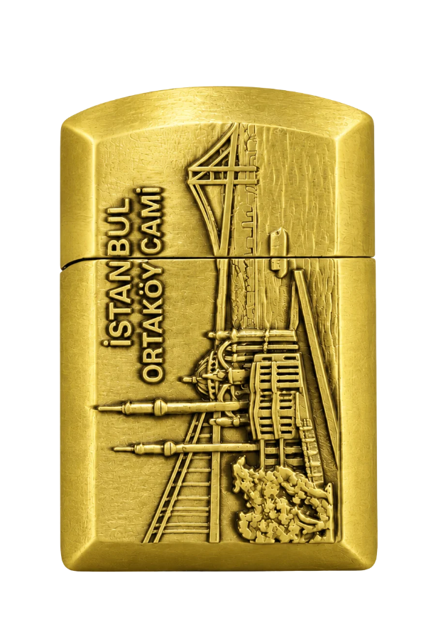 Hunter Soft Flame İstanbul Ortaköy Design Gold Çakmak ACK028