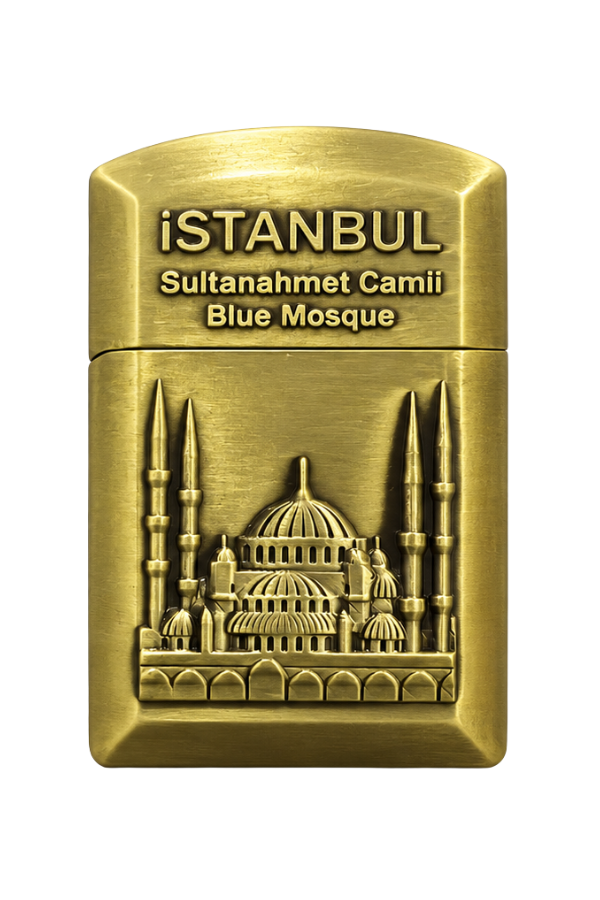 Hunter Soft Flame İstanbul Sultan Ahmet Design Gold Çakmak ACK025