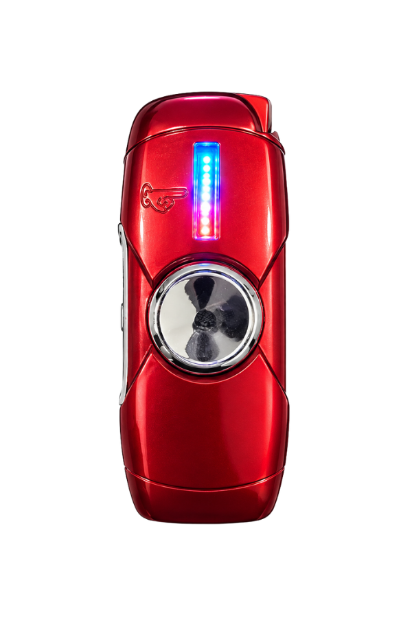 Hunter Tek Torch Pürmüz Kırmızı I Love You Design Metal Puro Çakmağı & Stres Çarkı ACK072