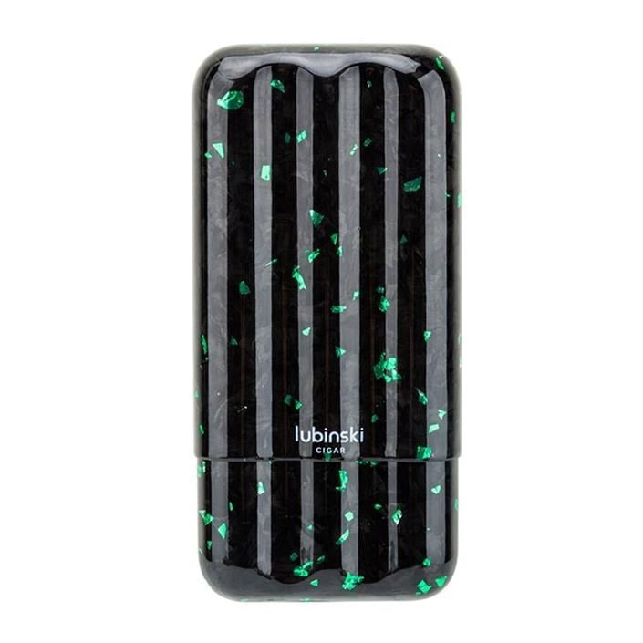 Lubinski CarbonFiber Puro Kılıfı Siyah-Yeşil 3lü (60Ring) LB-522