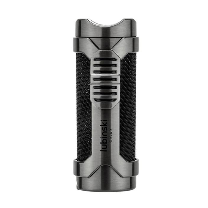 Lubinski Cigar Sehpa Kapaklı Delicili Tek Torch Puro Çakmağı Gunmetal LB-165