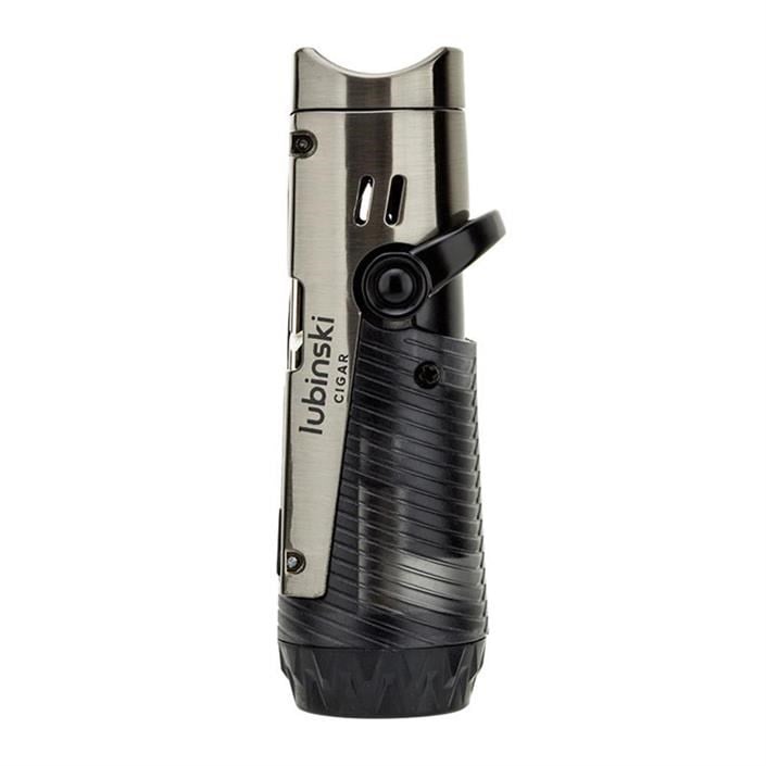 Lubinski Lion İğneli + Delicili Tek Torch Puro Çakmağı Gunmetal LB-167