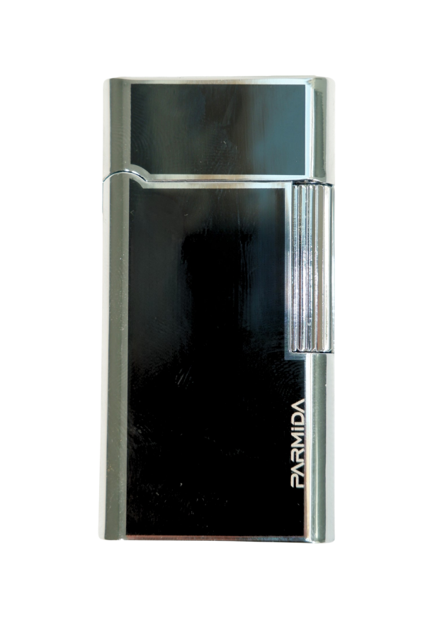 Parmida Soft Flame Siyah Gümüş Metal Puro Çakmağı