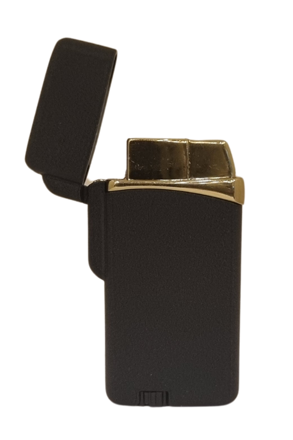 PremiumQuallity Siyah Metal Tek Torch Pürmüz Puro Çakmağı