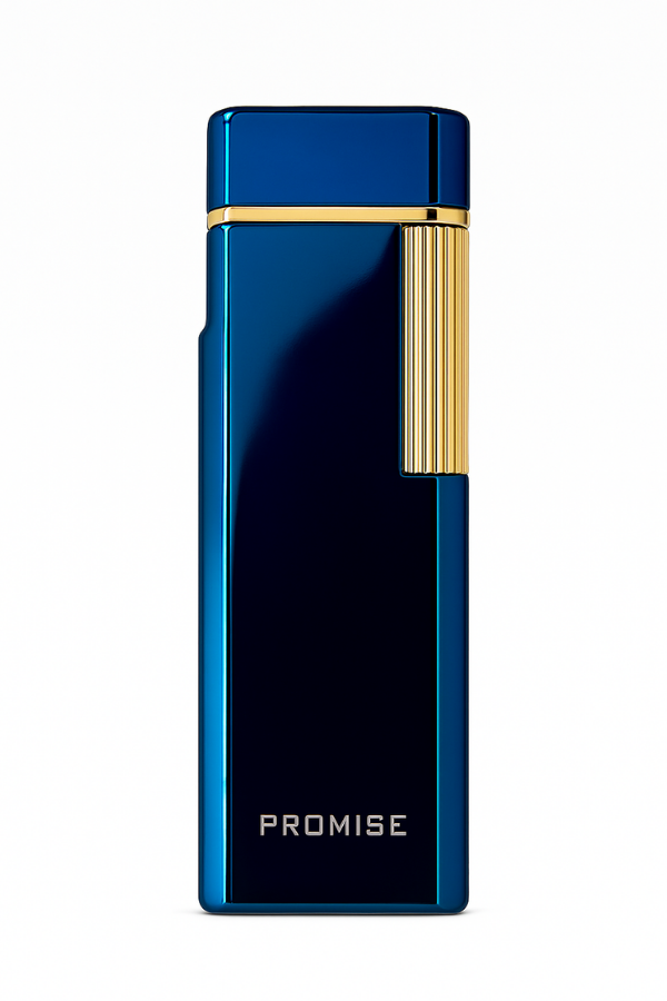 Promise Twiggy Mavi Gold Metal Soft Flame Çakmak