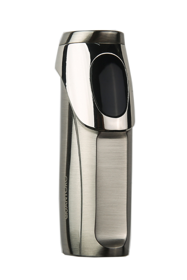 Quantoro 3 Torch Pürmüz Elektrikli Gümüş Metal Puro Çakmağı