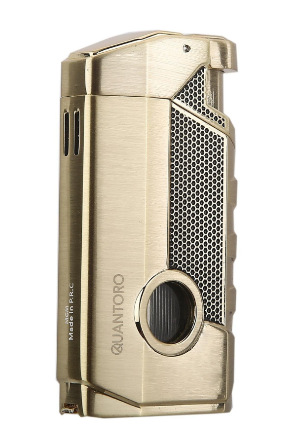 Quantoro 3 Torch Pürmüz Gold Metal Puro Çakmağı