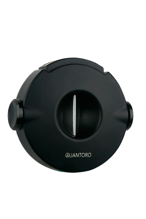 Quantoro Siyah Çark Mekanizmalı V-Cut Puro Makası Kesici