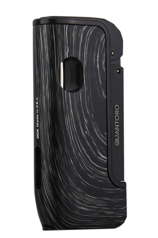 Quantoro Tek Torch Pürmüz Delicili Siyah Ahşap Desenli Metal Puro Çakmağı