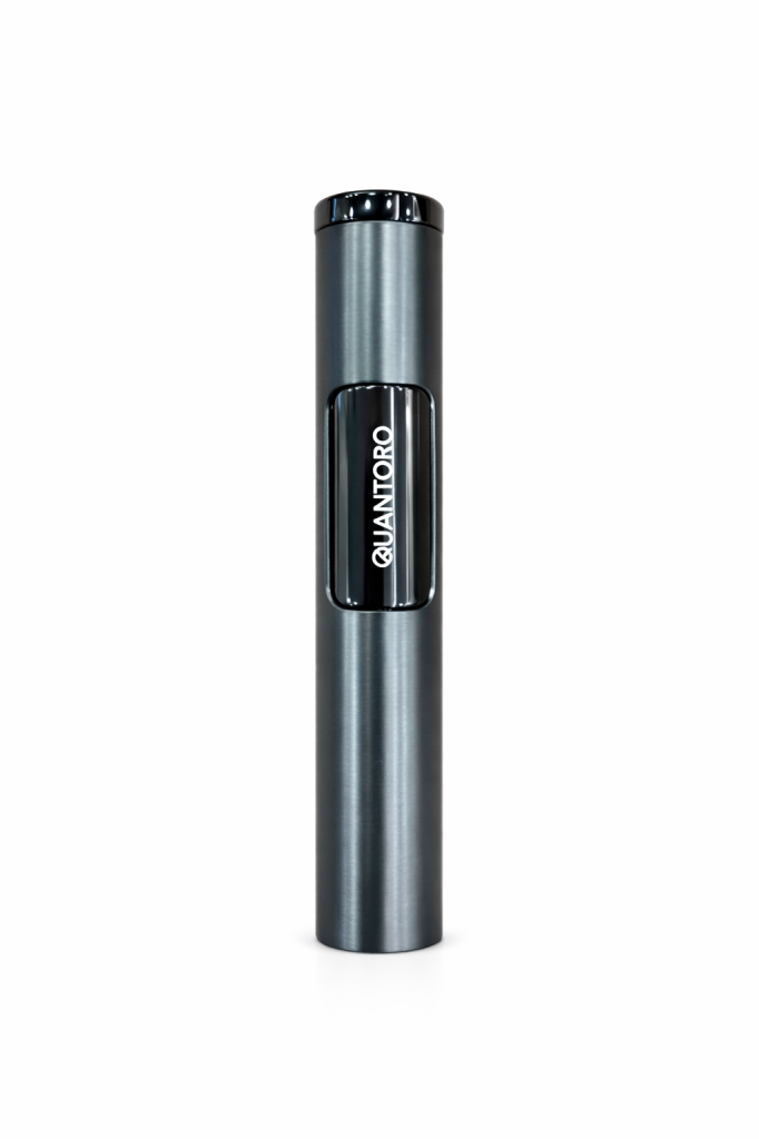 Quantoro Tek Torch Pürmüz Gunmetal-Siyah Metal Puro Çakmağı