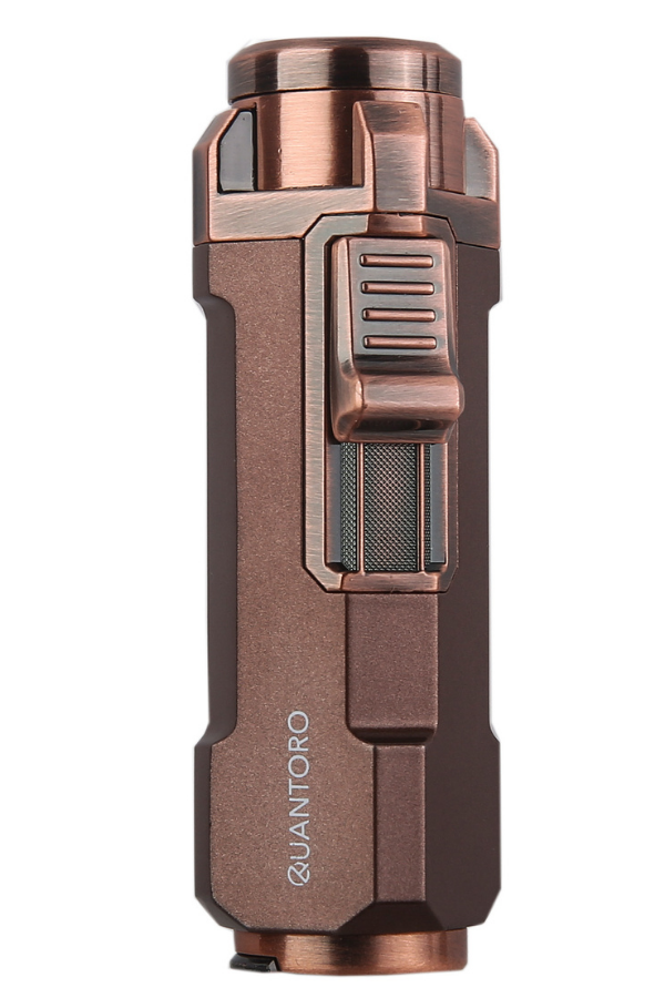 Quantoro Üç Torch Pürmüz Delicili Bakır Metal Puro Çakmağı