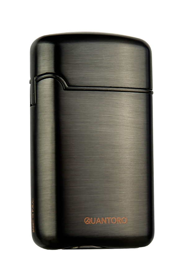 Quantoro Üç Torch Pürmüz Delicili Gunmetal Metal Puro Çakmağı