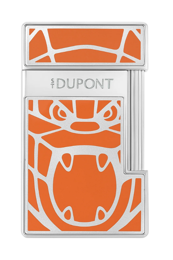 S.T. Dupont Orlinski Series Slimmy Turuncu Gümüş Puro Çakmağı 28063
