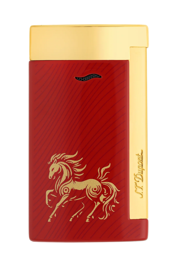 S.T. Dupont Horse Series Slim 7 Kırmızı Gold Puro Çakmağı 27080