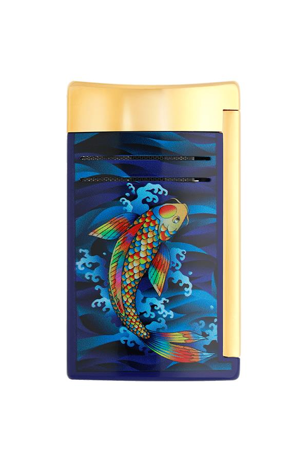S.T. Dupont Maxijet Koifish Gold-Lacivert Puro Çakmağı 20397 - TR7388