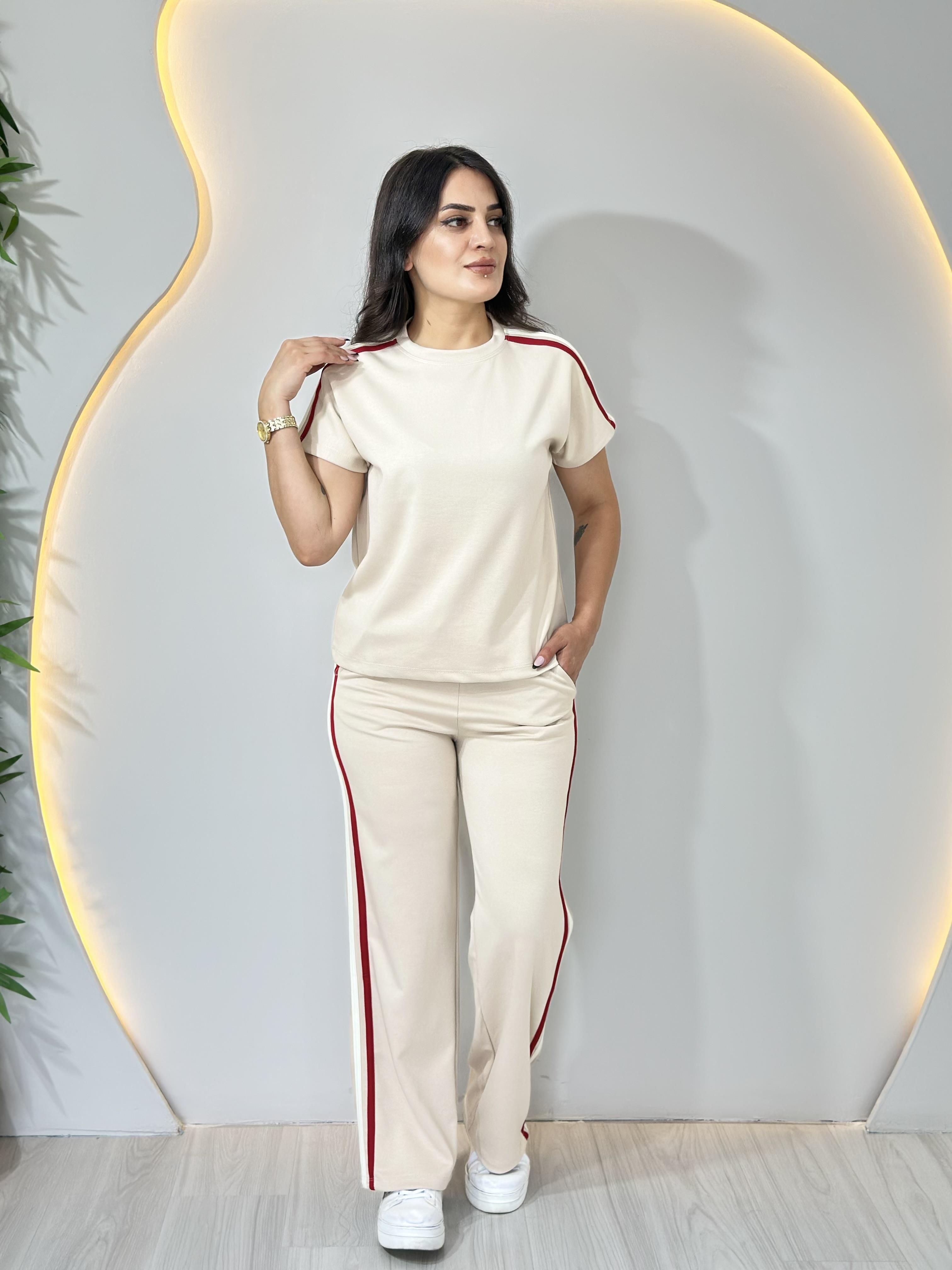 Arla Bej Arabiyeli Modal Yumuşak Dokulu İkili Takım A012