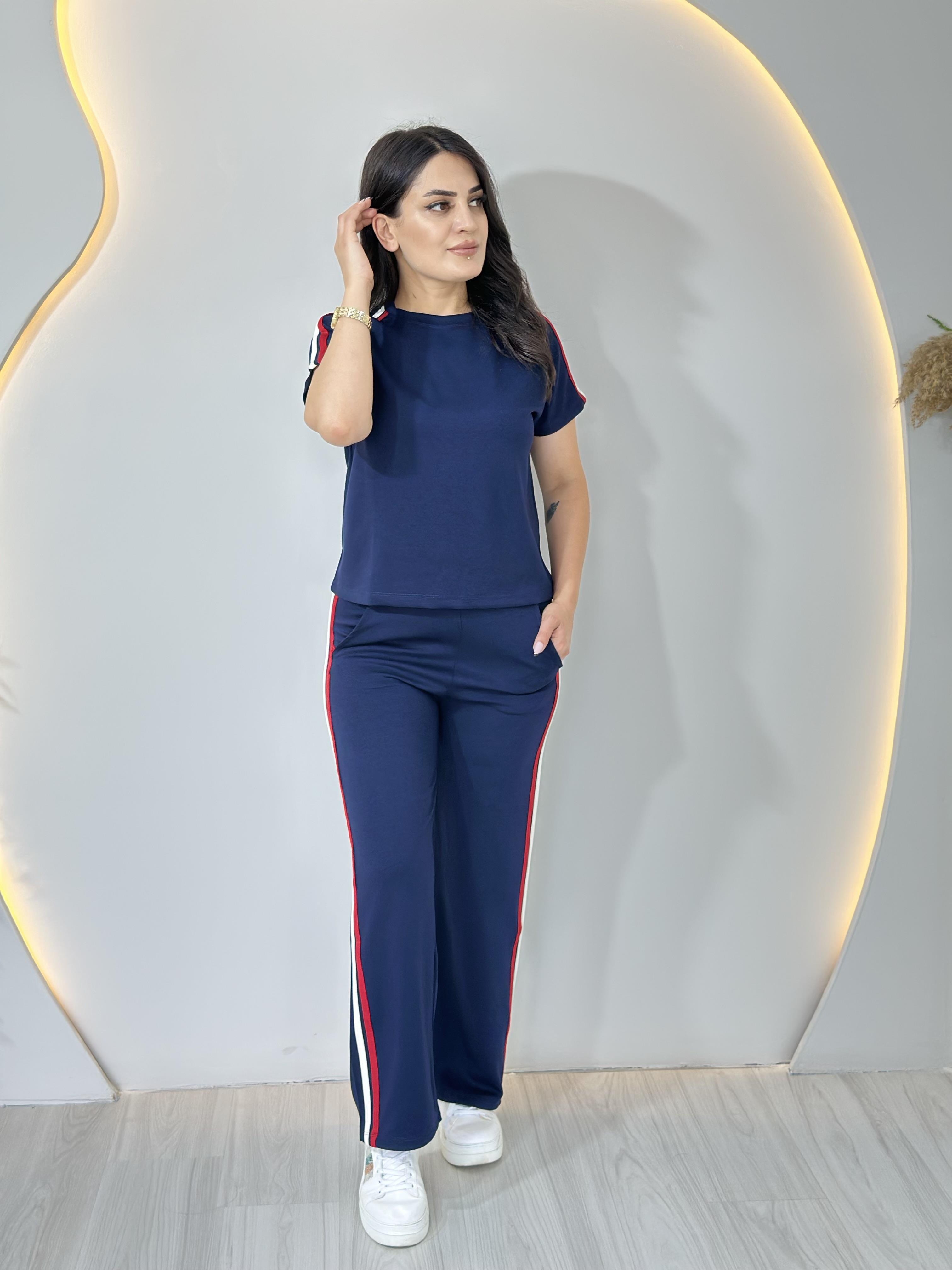 Arla Lacivert  Arabiyeli Modal Yumuşak Dokulu İkili Takım A011 