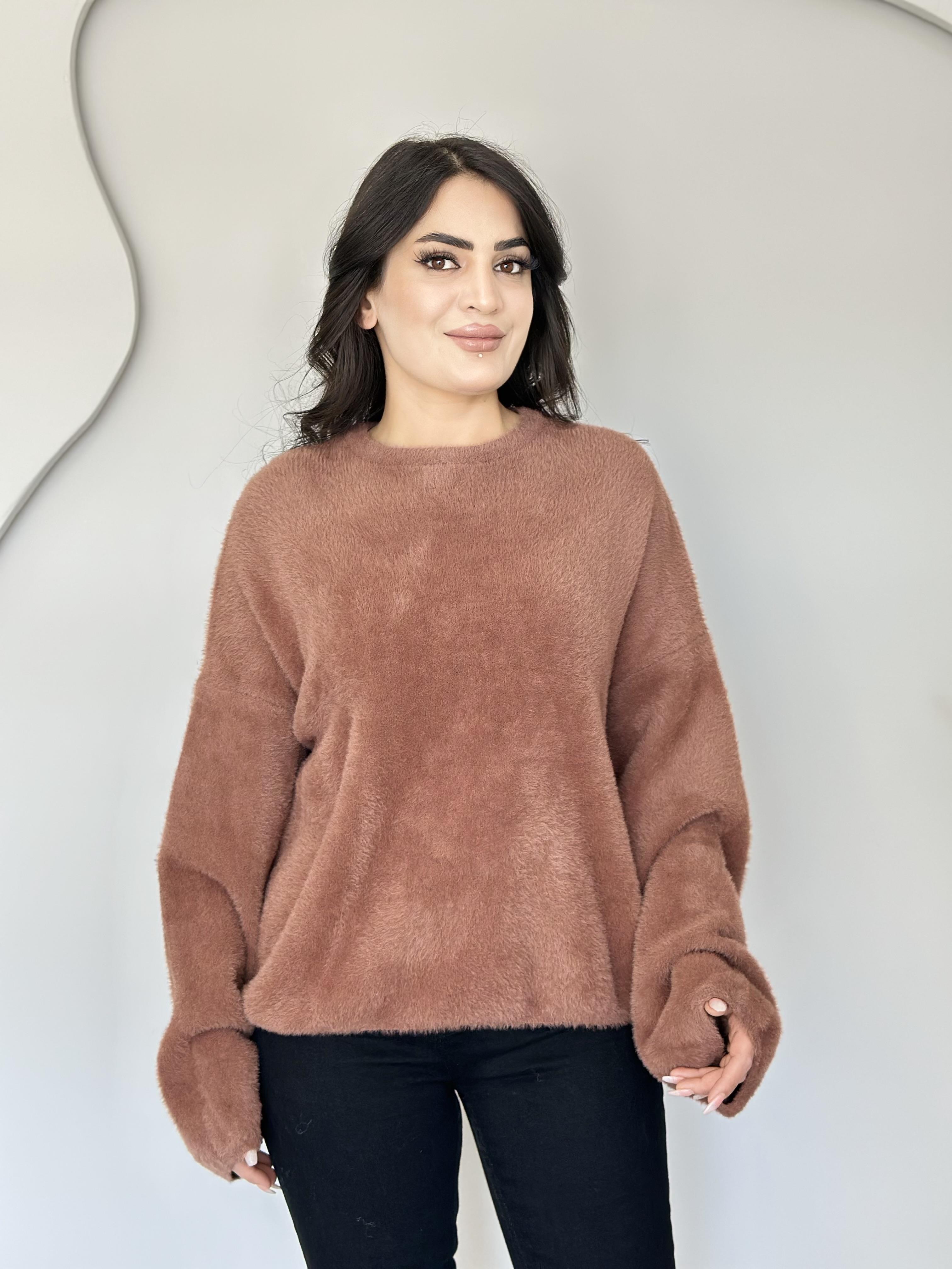 Hipo Somon Salaş Kol Sakallı Triko Kazak E6666